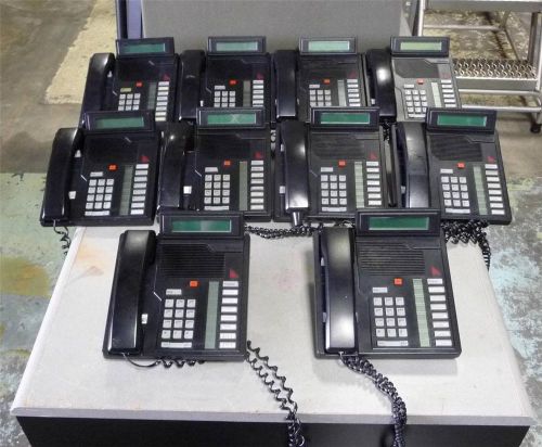 *as is* lot of 10 nortel meridian m2008 black display telephone for sale