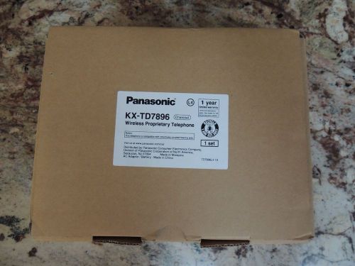 Panasonic KX-TD7896 Cordless Phone New; Charcoal color.