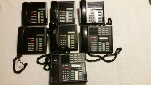 Lot of 7 Nortel Norstar M7208 and M7310 BLK Business Phone System