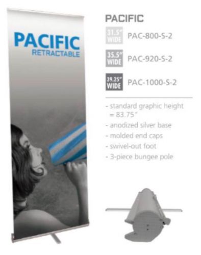 Retractable Roll Up Banner Stand PACIFIC
