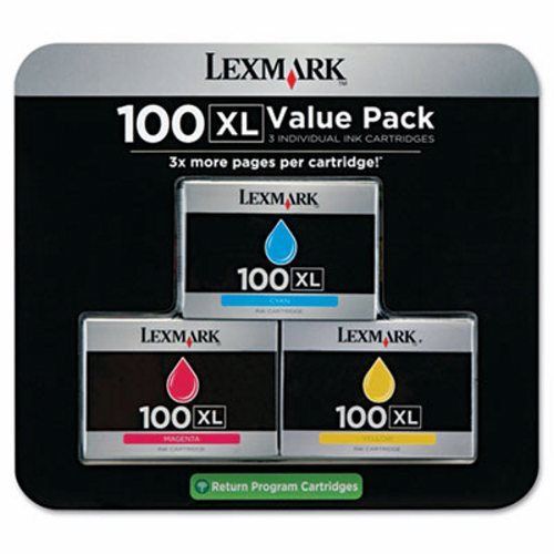 Lexmark Cartridge 600 Yield, 3 pack, Cyan, Magenta, Yellow (LEX14N0684)