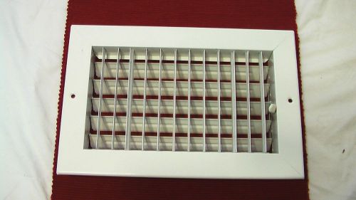 White 2 Way Air Vent Register/Duct Cover Grille 12 x 8 NEW Ceiling Wall