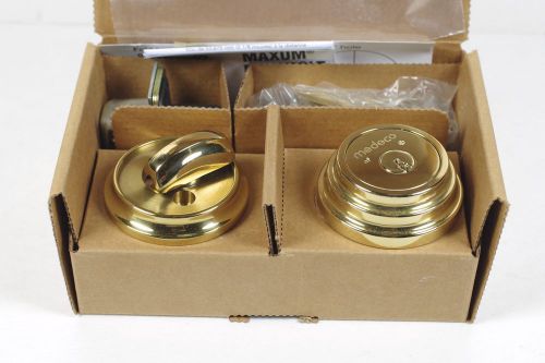 Medeco maxum deadbolt, bright brass 11tr60l, residential, assa abloy for sale