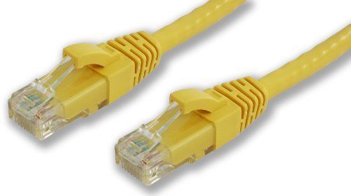 Lynn Electronics CAT6-14-YEB 14-Feet Booted Patch Cable  Yellow  5-Pack
