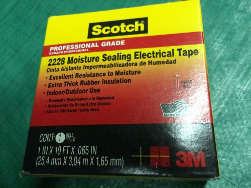 NEW 3M Scotch 2228 Rubber Mastic Tape 1&#034; x 10 ft