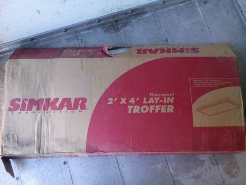 Simkar TY244-440-E1-277V Fluorescent Lay-In Troffer 2x4 Light Fixture