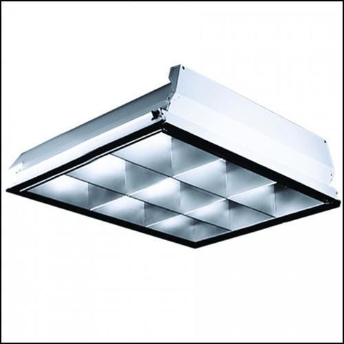 18 items available : parabolic 2x2 grid light fixture for sale
