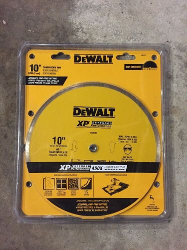 DeWalt DW4762 XP 10&#039;&#039; Wet Diamond Saw Blade