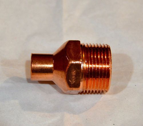 1/2&#034; x 1&#034; Copper x Male Adapter