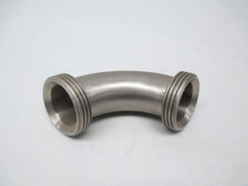 NEW STAINLESS SANITARY ELBOW 1-1/2IN THREAD D369045