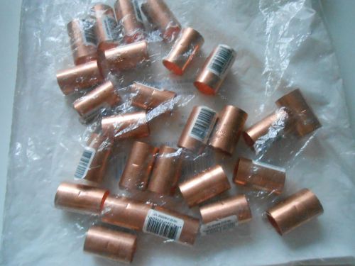 Bulk 50 elkhart 1/2&#034; inch copper pipe fittings ~ couplings with stop for sale