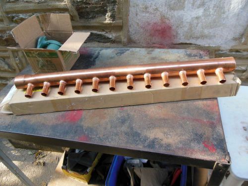 Zurn qhcm84-12 copper manifold header 2&#034; header for sale
