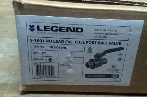Box of 6 Legend Full Port Ball Valves S-1001NL