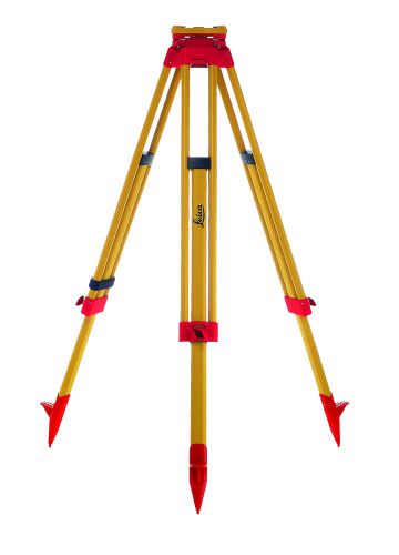 Leica gst05 wooden tripod telescopic yellow legs orange hinges with polymer coat for sale
