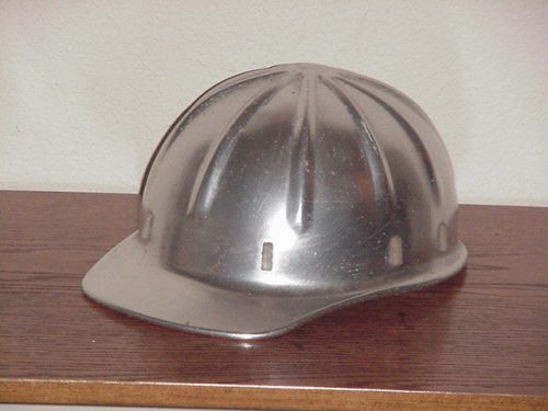 Vintage apex aluminum hard hat for sale