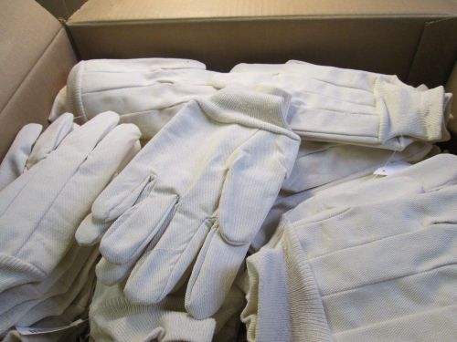 Mens work gloves flannel overall qty 45 pr size reg d2914 for sale