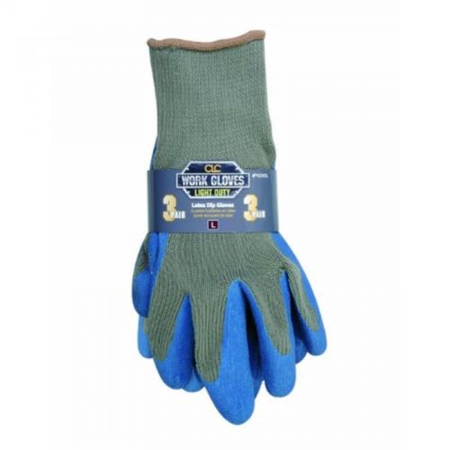 Glv wrk l gry elasticized wrst custom leathercraft gloves - coated p2030l gray for sale