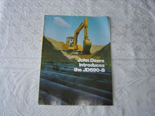 John Deere JD690-B excavator magazine print ad brochure