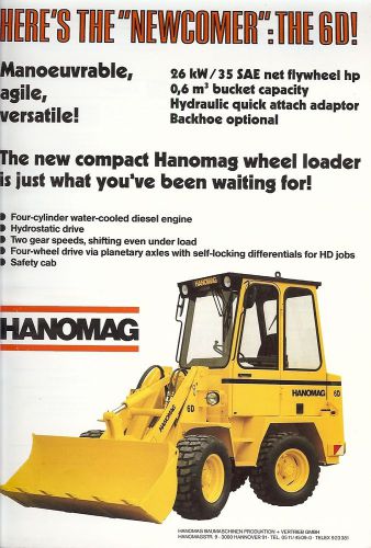 Equipment Brochure - Hanomag - Loader Crawler 19 Brochures in One c1985 (E1644)