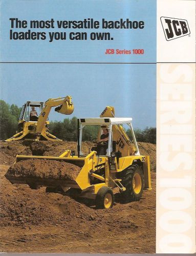 Equipment Brochure - JCB - Series 1000 - Backhoe Loader - c1982 (E1773)