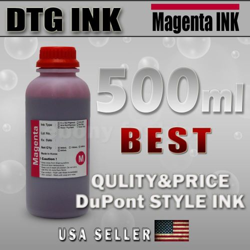 500ml MAGENTA INK DTG VIPER DuPont Style Textile Ink Direct To Garment Printers