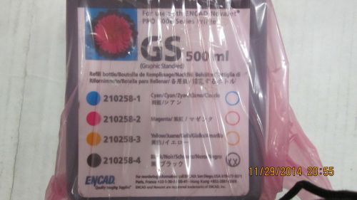 500ML Genuine Encad GS Black Ink For NovaJet Pro 600e Series MPN 210258-4