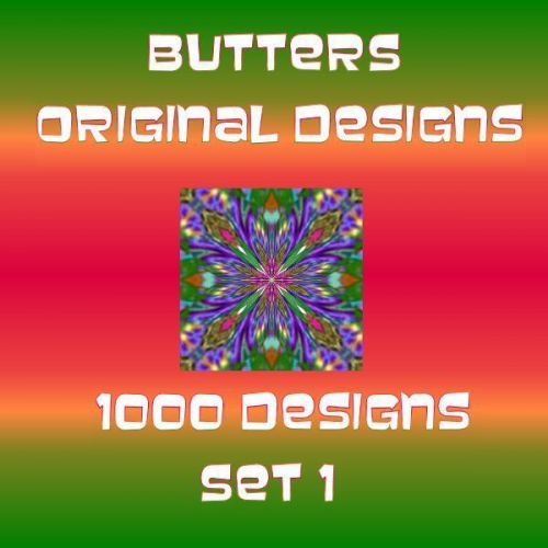 BUTTERS Original 1000 Digital Graphics DESIGNS SET-1 CD