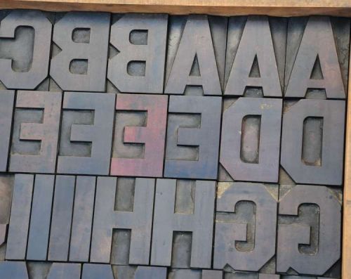 letterpress wood printing blocks 67pcs 3.54&#034; tall alphabet wooden type woodtype