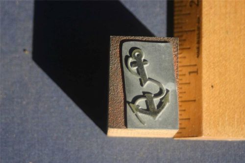 Letterpress Printing Block Anchor                  (003)