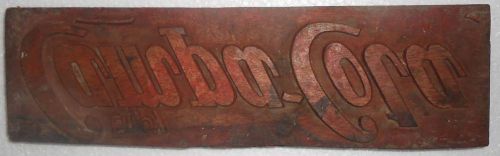 Vintage letterspress wooden block good for study printing cawba cola block m552 for sale
