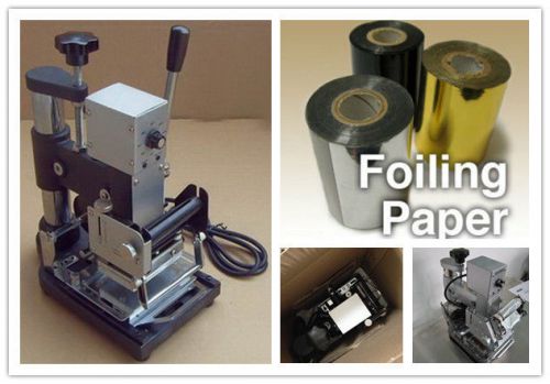 New Manual Desktop Hot Foil Stamper Stamping Machine Tipper Bronzing PVC Cards