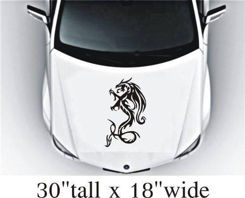 2x dragon  silhouette hood vinyl decal art sticker graphics fit car truck-1900 for sale
