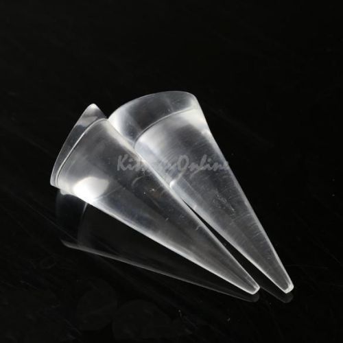 K1bo 2pcs jewelry ring display holder stand cone shape acrylic transparent for sale
