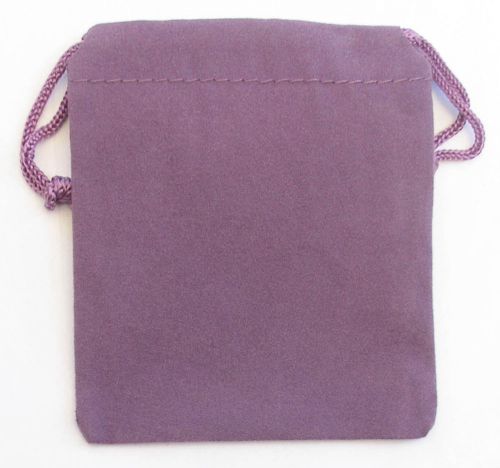 12 PURPLE VELVET POUCH 3&#034; x 4&#034; Gift Bag, rings, coins, medals.