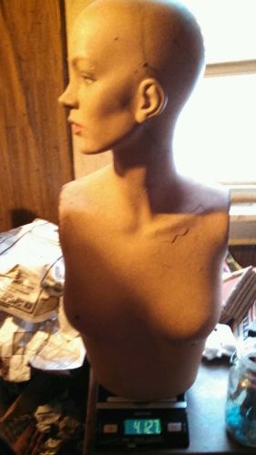 AWESOME 1960 Old Vintage  MANNEQUIN WOMAN head and beast