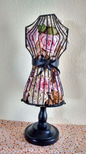 Vintage small black wire display mannequin for sale