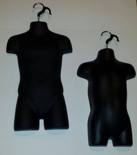Child +Toddler Mannequin Forms - Black - Display 18mo To Size 7