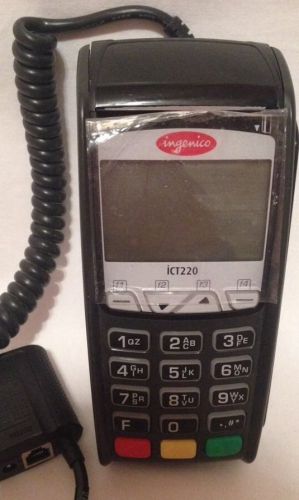 USED Ingenico iCT220 Dual Comm Credit Card Terminal (Ethernet, EMV) Screen Cover
