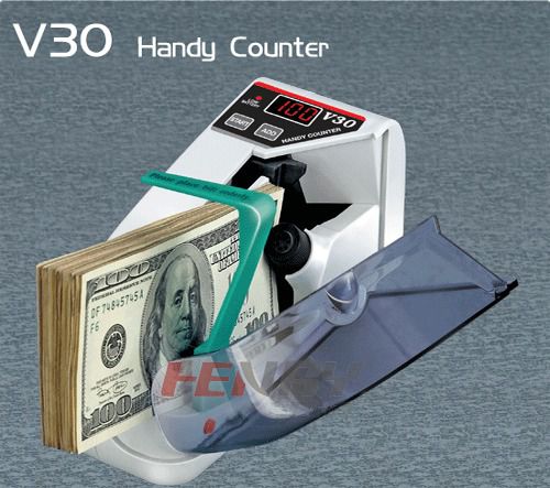 Portable Mini Bill Cash Count Money Currency Counter V30 600pcs/min