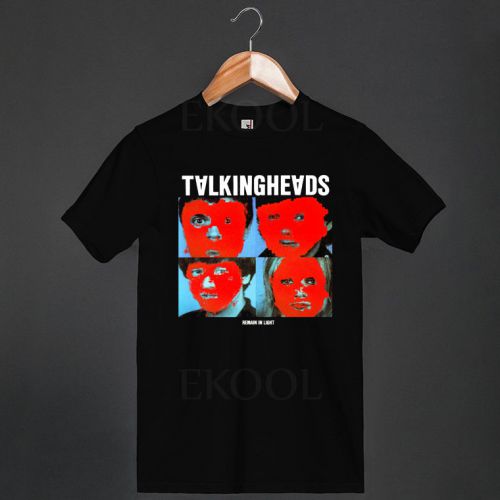 Talking Heads New Wave Music Art Logo Black Mens T-SHIRT Shirts Tees Size S-3XL
