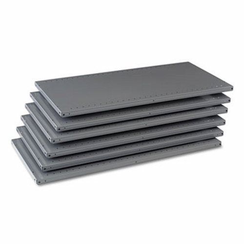Tennsco Steel Shelving for 87 High Posts, Gray, 6 per Carton (TNN6Q24824MGY)