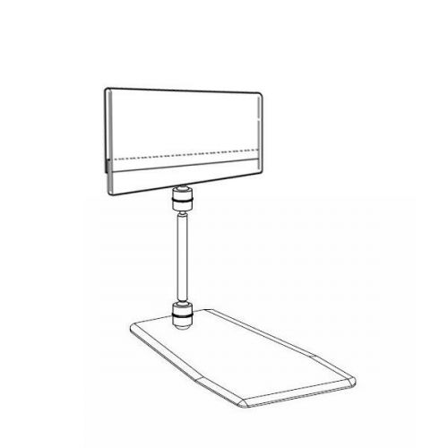 Set of 10 stand alone plastic price info holder label insert a7 4.2&#034;x2.7&#034; for sale