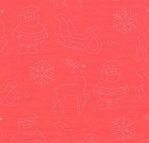 CHRISTMAS STITCH ON RED GIFT TISSUE PAPER-240 Large Sheets