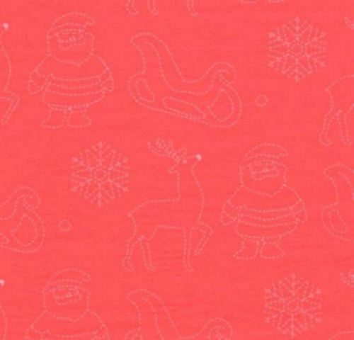 CHRISTMAS STITCH ON RED GIFT TISSUE PAPER-240 Large Sheets