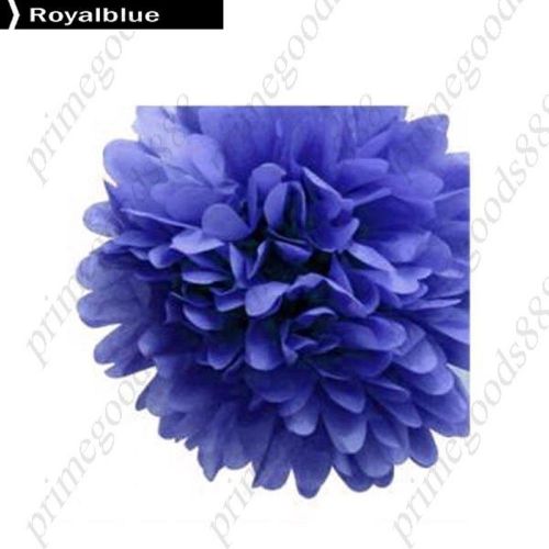 13 c DIY Colored Paper Ball flower Wedding Bouquet New Home Holiday Royal Blue