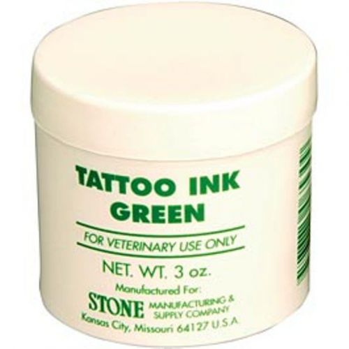 Stone Tattoo Ink Green 3 oz Jar *Easy to work with* Superior Quality