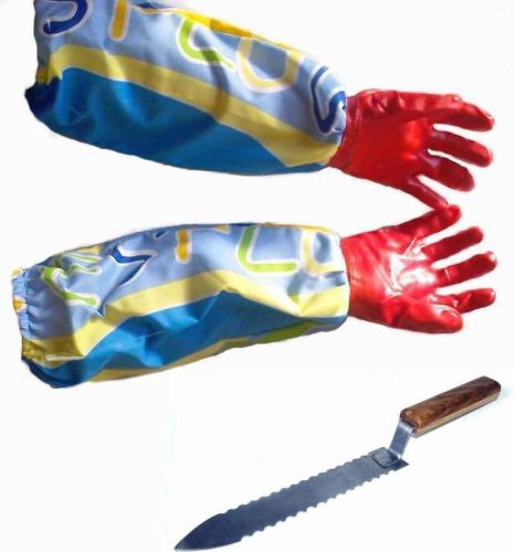 Serrated Uncapping  Knife Stainless steel Gloves Beekeeping Clothes Equipment