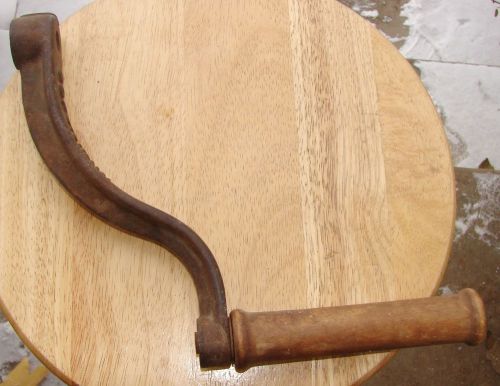 Vintage Cream Separator Hand Crank Handle 60 Per Minute Cast Iron with Wood