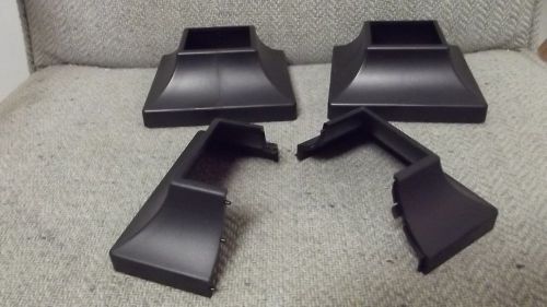 2 wrought iron handrail stair rail post covers bases shoes feet skirt 2&#034; for sale