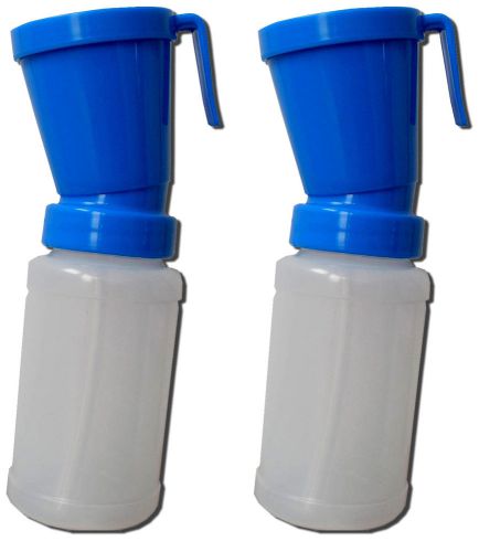 2x TEAT DIP CUP Sanitising Solution Milking Dairy Cattle Goat  350ml Post Dipper